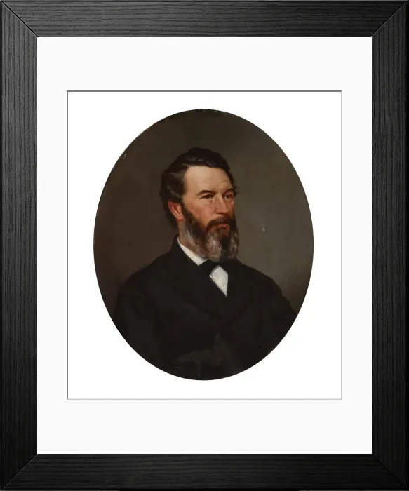 Framed Print : Portrait of a Man, date unknown, c1830-1892. Creator: Jacob Cox Framed Print : Portrait of a Man, date unknown, c1830-1892. Creator: Jacob Cox