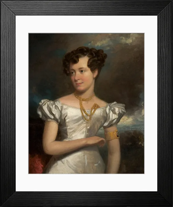 Framed Print : Portrait of Clara Fisher, 1828. Creator: Henry Inman Framed Print : Portrait of Clara Fisher, 1828. Creator: Henry Inman