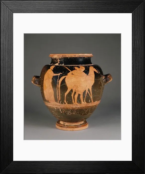 Framed Print : Attic Red-Figure Stamnos, 470-460 BC. Creator: Harrow Painter Framed Print : Attic Red-Figure Stamnos, 470-460 BC. Creator: Harrow Painter