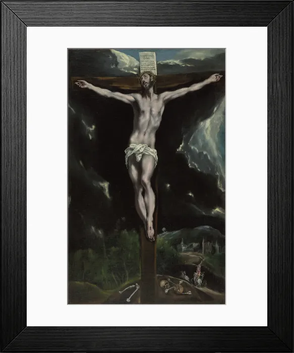 Framed Print : Christ on the Cross, 1600-1610. Creator: El Greco Framed Print : Christ on the Cross, 1600-1610. Creator: El Greco