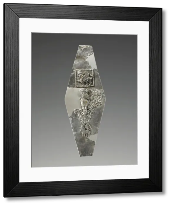 Framed Print : Prometopidion or Forehead Ornament from a Horse Trapping of Greek-Hellenistic Type, 2nd century BC. Creator: Unknown Framed Print : Prometopidion or Forehead Ornament from a Horse Trapping of Greek-Hellenistic Type, 2nd century BC. Creator: Unknown