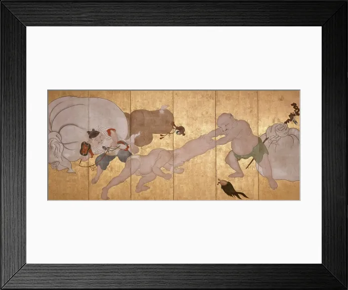 Framed Print : Seven Gods of Good Fortune, about 1700. Creator: School of Itcho Framed Print : Seven Gods of Good Fortune, about 1700. Creator: School of Itcho