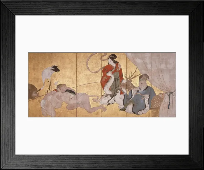 Framed Print : Seven Gods of Good Fortune, about 1700. Creator: School of Itcho Framed Print : Seven Gods of Good Fortune, about 1700. Creator: School of Itcho
