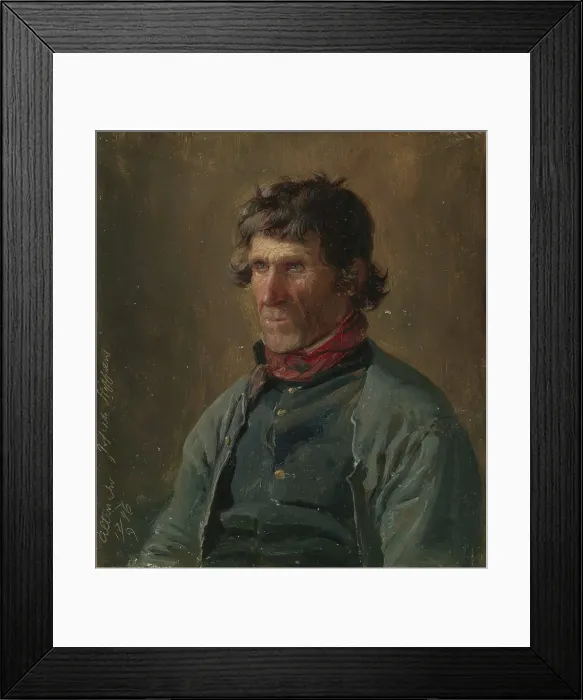Framed Print : Portrait of Joseph Steffens from Altenahr, 1846. Creator: Adolph Tidemand Framed Print : Portrait of Joseph Steffens from Altenahr, 1846. Creator: Adolph Tidemand