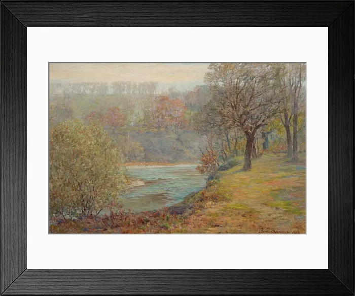 Framed Print : Late Autumn, 1906. Creator: John Ottis Adams Framed Print : Late Autumn, 1906. Creator: John Ottis Adams