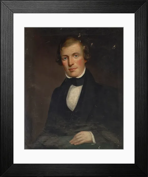 Framed Print : Portrait of Benjamin Conklin, 1813-1873. Creator: John Insco Williams Framed Print : Portrait of Benjamin Conklin, 1813-1873. Creator: John Insco Williams