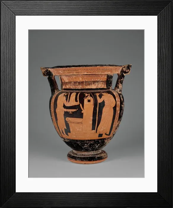 Framed Print : Attic Red-Figure Column Krater, about 480-470 BC. Creator: Pan Painter Framed Print : Attic Red-Figure Column Krater, about 480-470 BC. Creator: Pan Painter