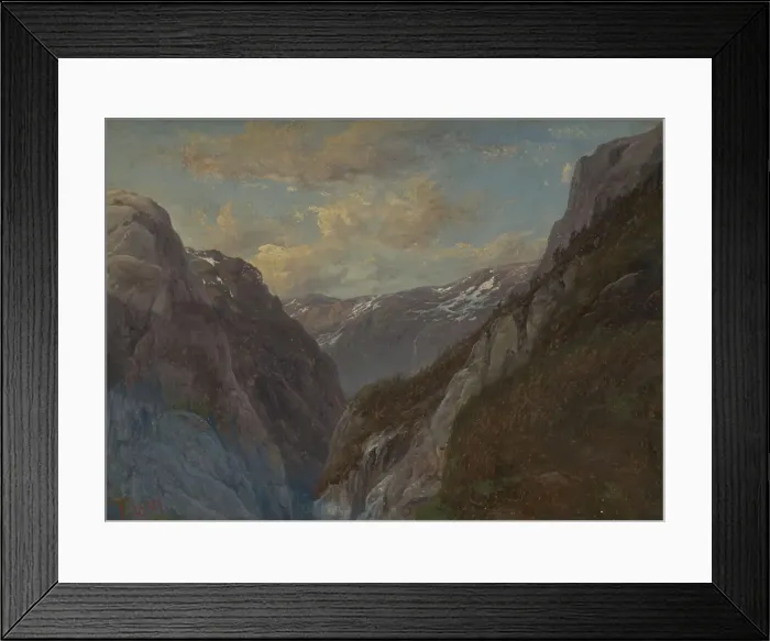 Framed Print : The Mountain Jordalsnuten in Sogn, 1839. Creator: Thomas Fearnley Framed Print : The Mountain Jordalsnuten in Sogn, 1839. Creator: Thomas Fearnley