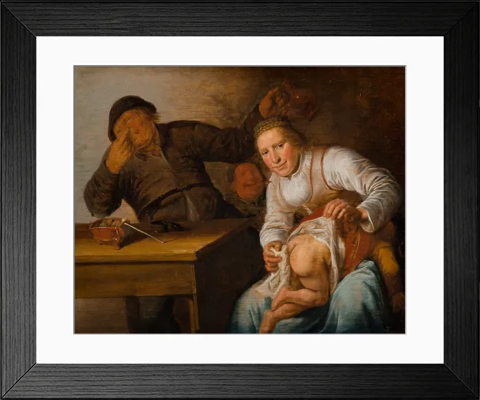 Framed Print : The Five Senses: Smell. Creator: Jan Miense Molenaer Framed Print : The Five Senses: Smell. Creator: Jan Miense Molenaer