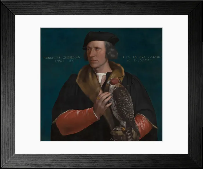 Framed Print : Portrait of Robert Cheseman (1485-1547). Creator: Hans Holbein the Younger Framed Print : Portrait of Robert Cheseman (1485-1547). Creator: Hans Holbein the Younger