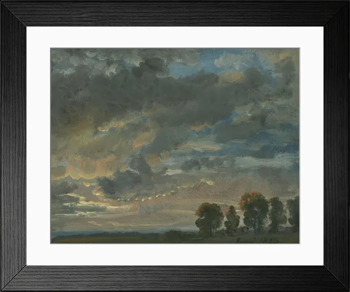 Framed Print : Clouds in the Evening, 1823. Creator: Johan Christian Dahl Framed Print : Clouds in the Evening, 1823. Creator: Johan Christian Dahl