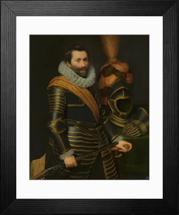 Framed Print : Portrait of an Officer, 1611. Creator: Jan Anthonisz van Ravesteyn Framed Print : Portrait of an Officer, 1611. Creator: Jan Anthonisz van Ravesteyn