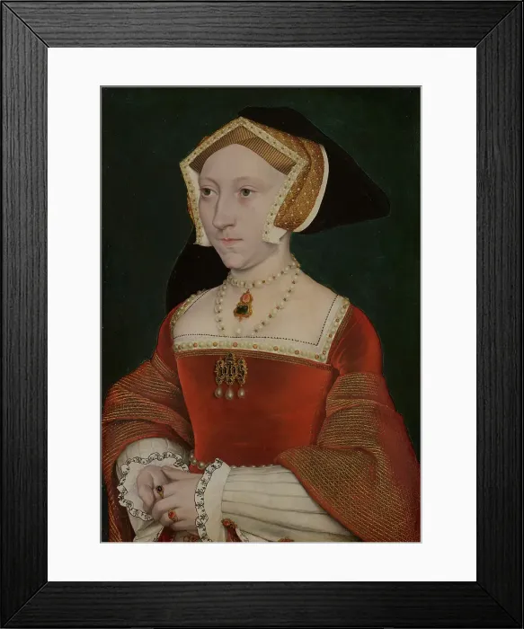 Framed Print : Portrait of Jane Seymour (1509?-1537), 1540. Creator: Hans Holbein the Younger Framed Print : Portrait of Jane Seymour (1509?-1537), 1540. Creator: Hans Holbein the Younger