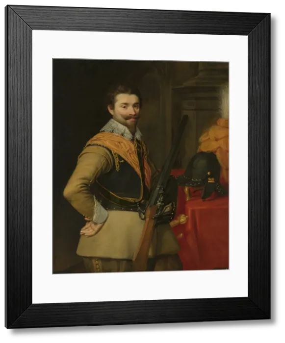 Framed Print : Portrait of an Officer, c1610s. Creator: Jan Anthonisz van Ravesteyn Framed Print : Portrait of an Officer, c1610s. Creator: Jan Anthonisz van Ravesteyn