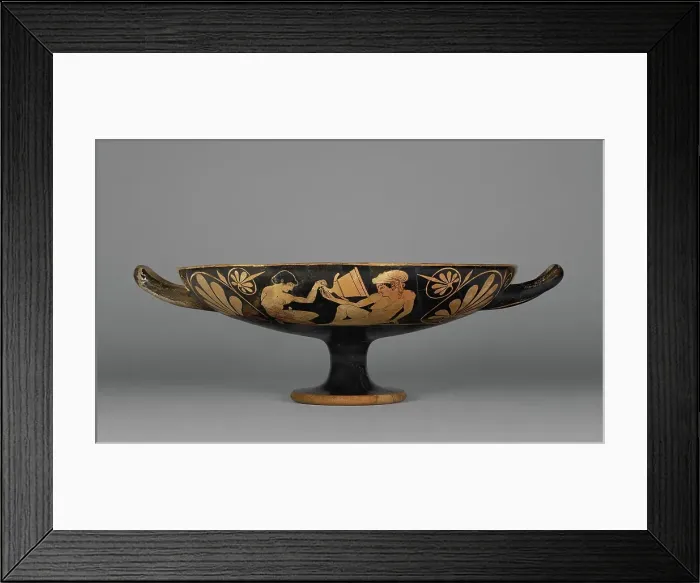 Framed Print : Attic Red-Figure Kylix, about 510 BC. Creator: Phintias Framed Print : Attic Red-Figure Kylix, about 510 BC. Creator: Phintias