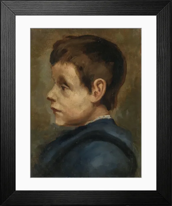 Framed Print : Portrait of Carl, the Artist's Brother, probably 1887. Creator: Halfdan Egedius Framed Print : Portrait of Carl, the Artist's Brother, probably 1887. Creator: Halfdan Egedius