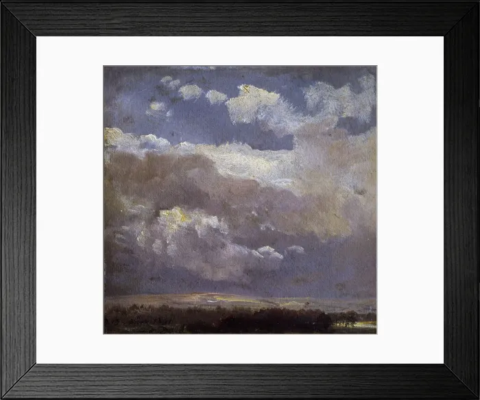 Framed Print : Thunderclouds, 1831. Creator: Johan Christian Dahl Framed Print : Thunderclouds, 1831. Creator: Johan Christian Dahl