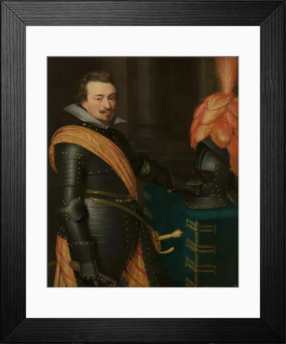 Framed Print : Portrait of Jan III (1583-1638), Count of Nassau-Siegen, c1610s. Creator: Jan Anthonisz van Ravesteyn Framed Print : Portrait of Jan III (1583-1638), Count of Nassau-Siegen, c1610s. Creator: Jan Anthonisz van Ravesteyn