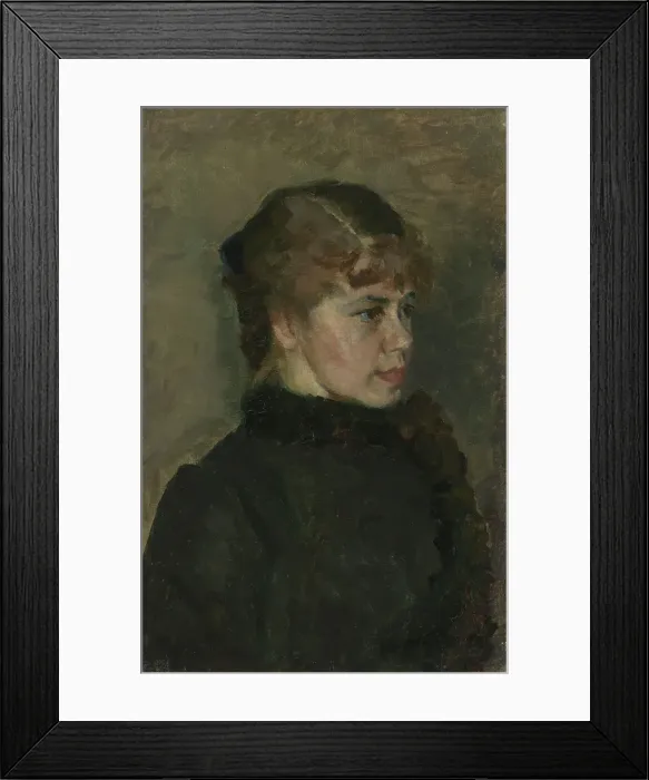 Framed Print : Young Lady, probably 1890. Creator: Christian Krohg Framed Print : Young Lady, probably 1890. Creator: Christian Krohg