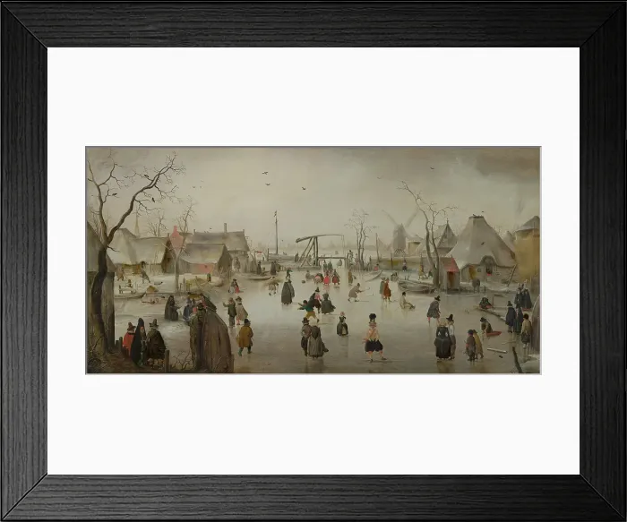 Framed Print : Ice Scene. Creator: Hendrick Avercamp Framed Print : Ice Scene. Creator: Hendrick Avercamp