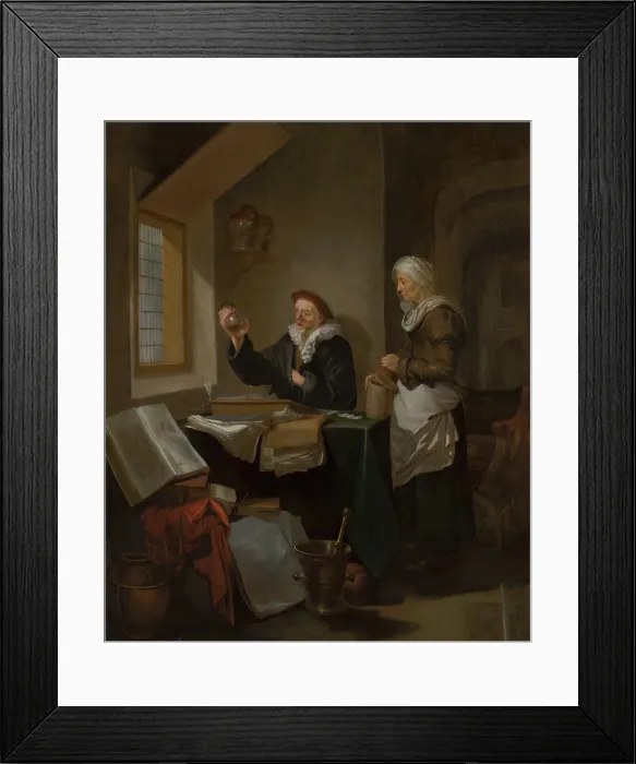 Framed Print : Visit to the Doctor. Creator: Hendrick Heerschop Framed Print : Visit to the Doctor. Creator: Hendrick Heerschop
