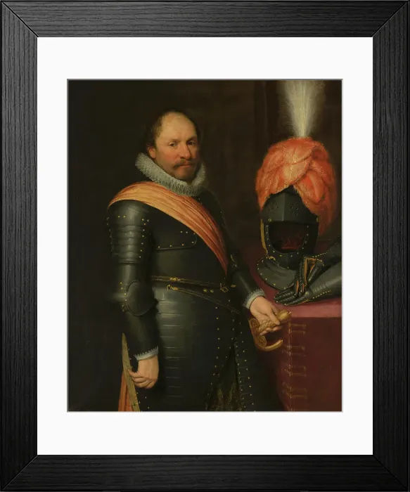 Framed Print : Portrait of an Officer, 1612. Creator: Jan Anthonisz van Ravesteyn Framed Print : Portrait of an Officer, 1612. Creator: Jan Anthonisz van Ravesteyn