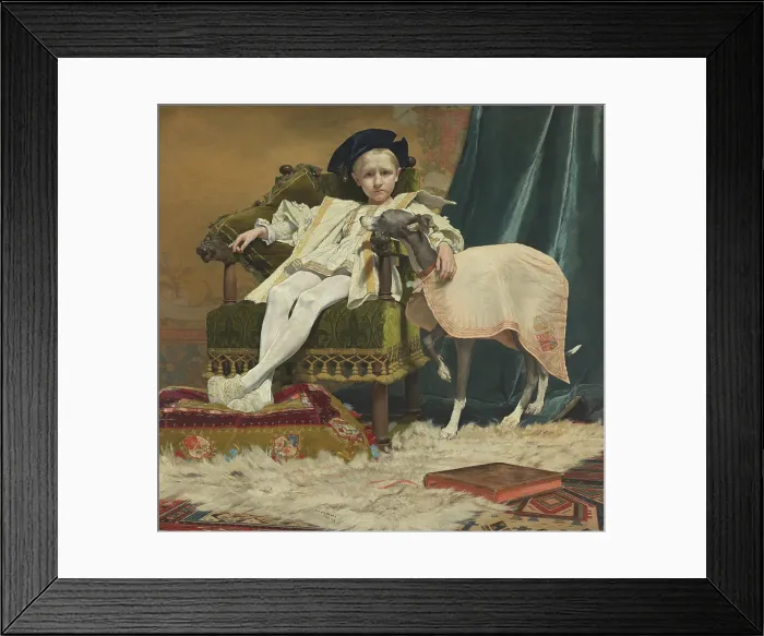 Framed Print : Charles V as a Child, (c1500s), 1879. Creator: Jan Van Beers Framed Print : Charles V as a Child, (c1500s), 1879. Creator: Jan Van Beers