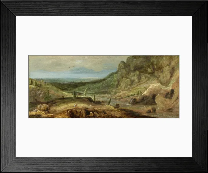 Framed Print : River Valley. Creator: Hercules Seghers Framed Print : River Valley. Creator: Hercules Seghers
