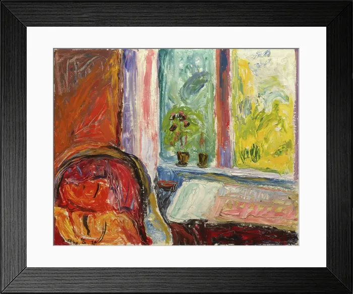 Framed Print : The red Chair, 1929. Creator: Thorvald Erichsen Framed Print : The red Chair, 1929. Creator: Thorvald Erichsen