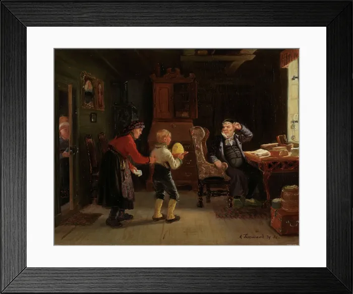 Framed Print : Notification for confirmation, 1846. Creator: Adolph Tidemand Framed Print : Notification for confirmation, 1846. Creator: Adolph Tidemand