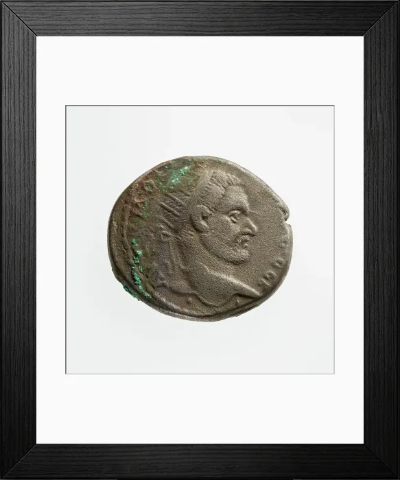 Framed Print : Tetradrachm of Macrinus, 1st-3rd century A.D. Creator: Unknown Framed Print : Tetradrachm of Macrinus, 1st-3rd century A.D. Creator: Unknown