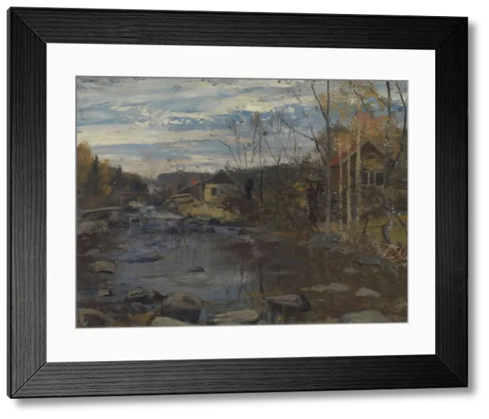 Framed Print : From Sandvikselven, unknown date. Creator: Fredrik Jonas Lucian Botfield Collett Framed Print : From Sandvikselven, unknown date. Creator: Fredrik Jonas Lucian Botfield Collett