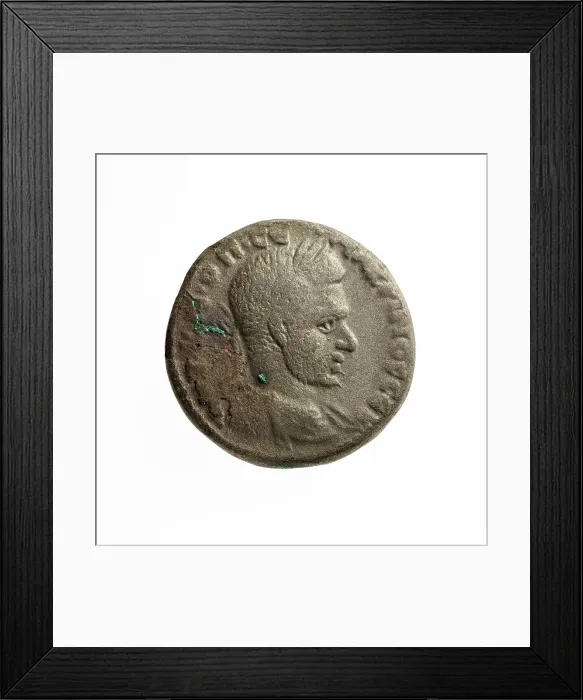 Framed Print : Tetradrachm of Macrinus, 1st-3rd century A.D. Creator: Unknown Framed Print : Tetradrachm of Macrinus, 1st-3rd century A.D. Creator: Unknown