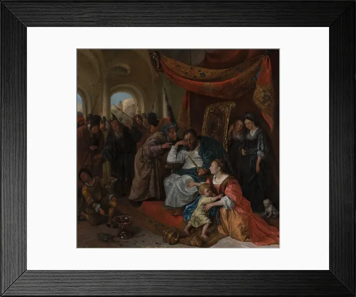 Framed Print : Moses and Pharaoh's Crown, c1650-1679. Creator: Jan Steen Framed Print : Moses and Pharaoh's Crown, c1650-1679. Creator: Jan Steen