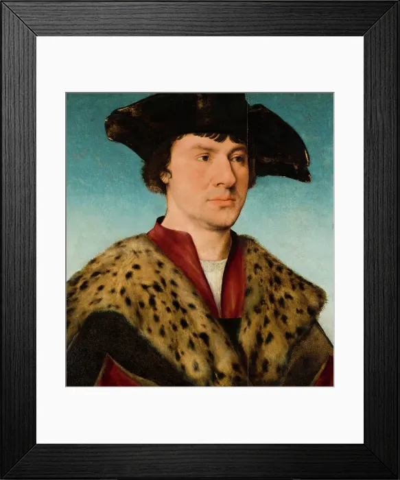 Framed Print : Portrait of a Man. Creator: Joos van Cleve Framed Print : Portrait of a Man. Creator: Joos van Cleve