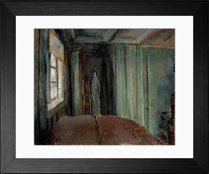 Framed Print : The green Room, 1920. Creator: Christian Krohg Framed Print : The green Room, 1920. Creator: Christian Krohg