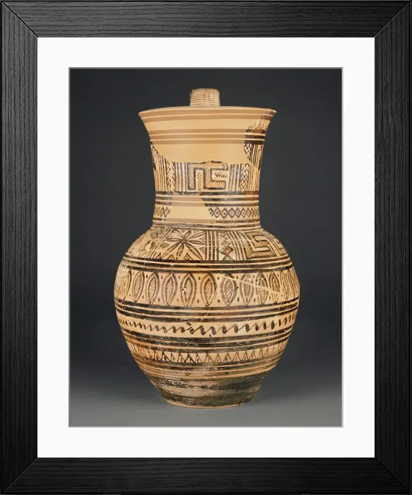 Framed Print : Attic Geometric Oinochoe, 750-700 BC. Creator: Unknown Framed Print : Attic Geometric Oinochoe, 750-700 BC. Creator: Unknown