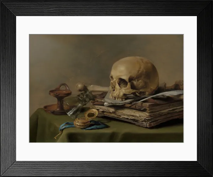 Framed Print : Vanitas Still Life, 1630. Creator: Pieter Claesz Framed Print : Vanitas Still Life, 1630. Creator: Pieter Claesz