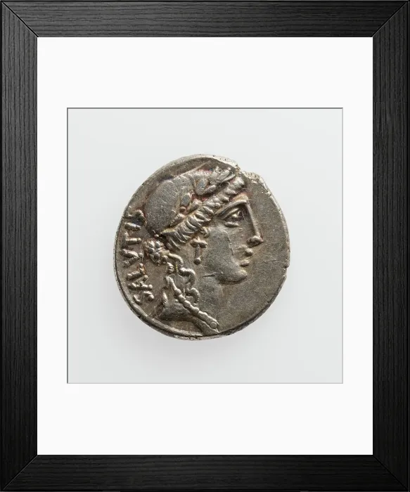 Framed Print : Denarius, 1st century B.C. Creator: Unknown Framed Print : Denarius, 1st century B.C. Creator: Unknown