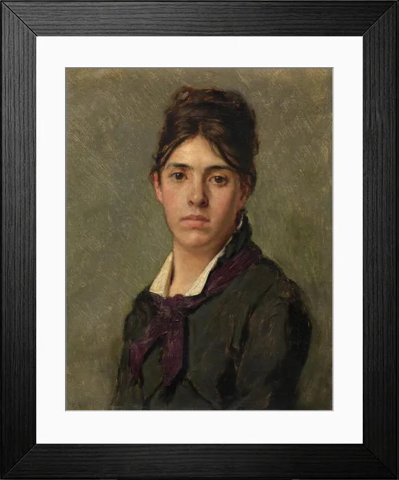 Framed Print : Henriette Van Beers, the Artist's Sister, c1870s. Creator: Jan Van Beers Framed Print : Henriette Van Beers, the Artist's Sister, c1870s. Creator: Jan Van Beers