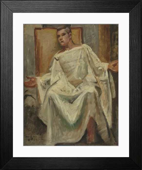 Framed Print : Figure study for The Lord revealed himself to the assembled disciples, 1894. Creator: Kristian Zahrtmann Framed Print : Figure study for The Lord revealed himself to the assembled disciples, 1894. Creator: Kristian Zahrtmann