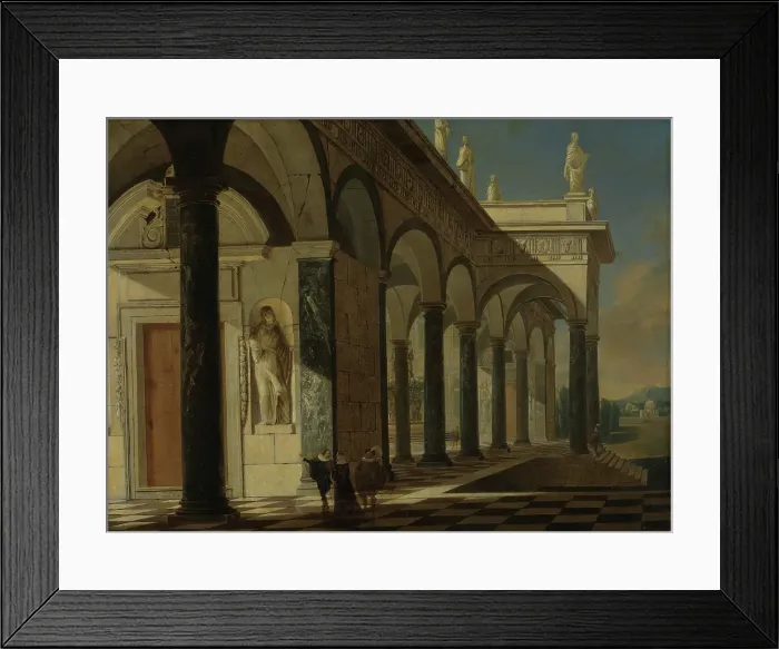 Framed Print : Architectural Scene, 1664. Creator: Wilhelm Schubert van Ehrenberg Framed Print : Architectural Scene, 1664. Creator: Wilhelm Schubert van Ehrenberg