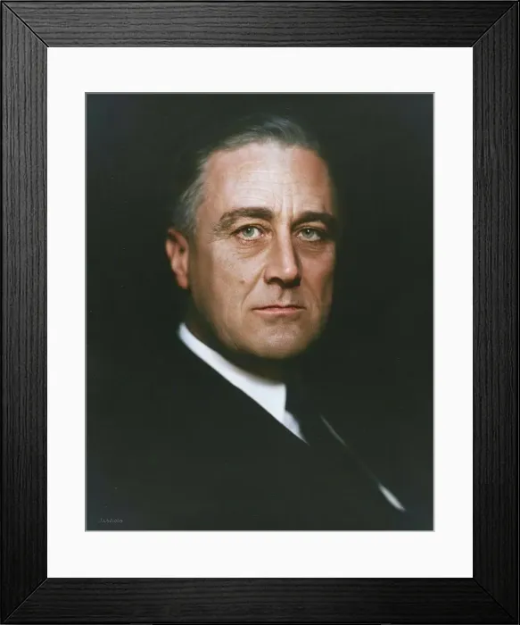 Framed Print : Franklin D. Roosevelt, about 1932. Creator: Vincenzo Laviosa Framed Print : Franklin D. Roosevelt, about 1932. Creator: Vincenzo Laviosa