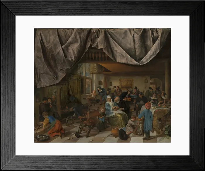 Framed Print : The Life of Man, c1650-1679. Creator: Jan Steen Framed Print : The Life of Man, c1650-1679. Creator: Jan Steen