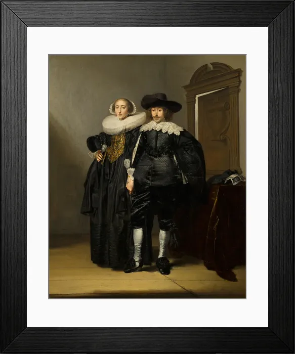 Framed Print : Portrait of a Married Couple, c1620-1670. Creator: Pieter Codde Framed Print : Portrait of a Married Couple, c1620-1670. Creator: Pieter Codde