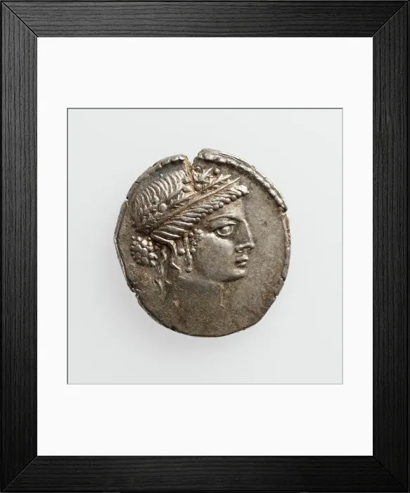 Framed Print : Denarius, 1st century B.C. Creator: Unknown Framed Print : Denarius, 1st century B.C. Creator: Unknown