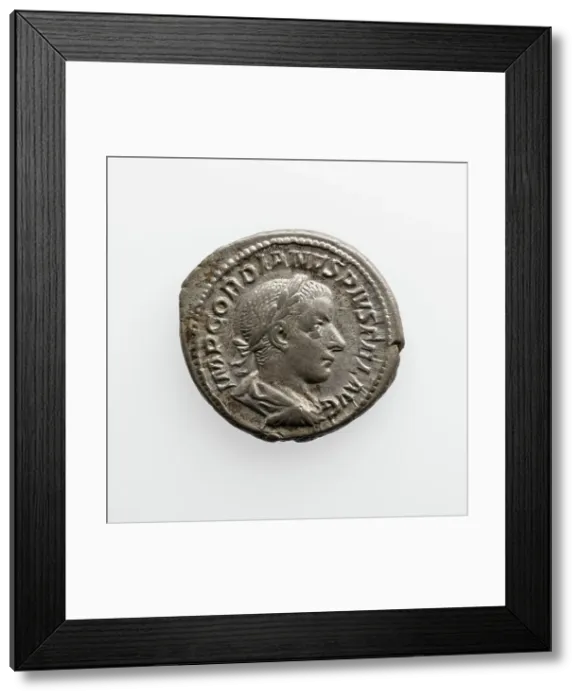 Framed Print : Denarius of Gordian III, A.D. 238-244. Creator: Unknown Framed Print : Denarius of Gordian III, A.D. 238-244. Creator: Unknown