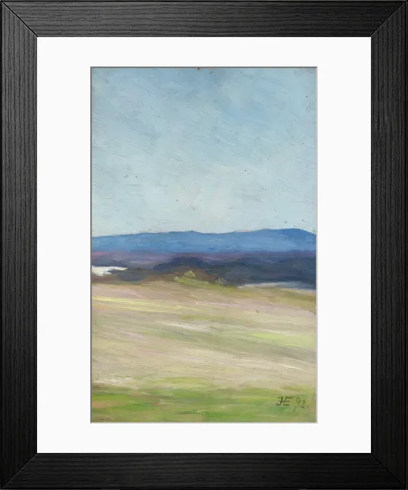 Framed Print : Summer Night, Telemark, 1892. Creator: Halfdan Egedius Framed Print : Summer Night, Telemark, 1892. Creator: Halfdan Egedius