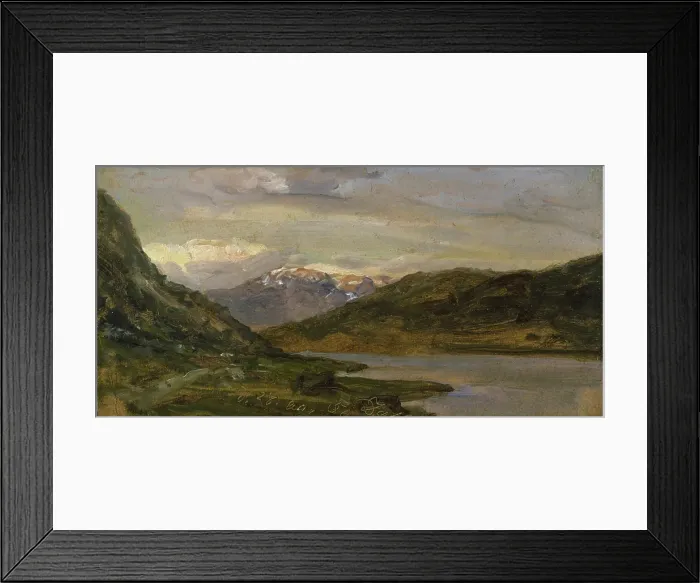 Framed Print : Landscape at Nystuen on Filefjell, 1850. Creator: Johan Christian Dahl Framed Print : Landscape at Nystuen on Filefjell, 1850. Creator: Johan Christian Dahl