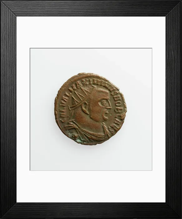 Framed Print : Antoninianus of Maximinus II, A.D. 309-313. Creator: Unknown Framed Print : Antoninianus of Maximinus II, A.D. 309-313. Creator: Unknown